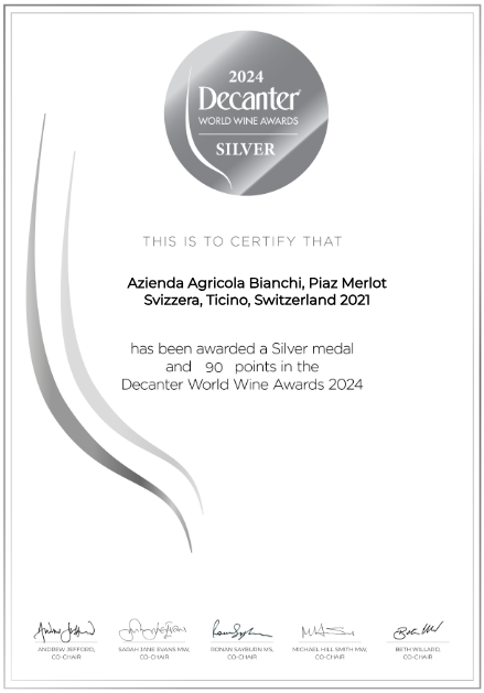 Piaz Merlot, Merlot aus der italienischen Schweiz, 2022