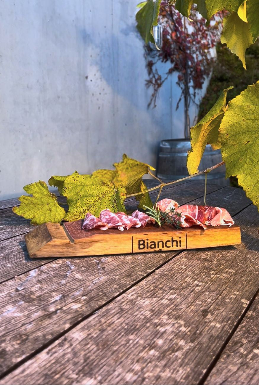 Cutting board made from barrel